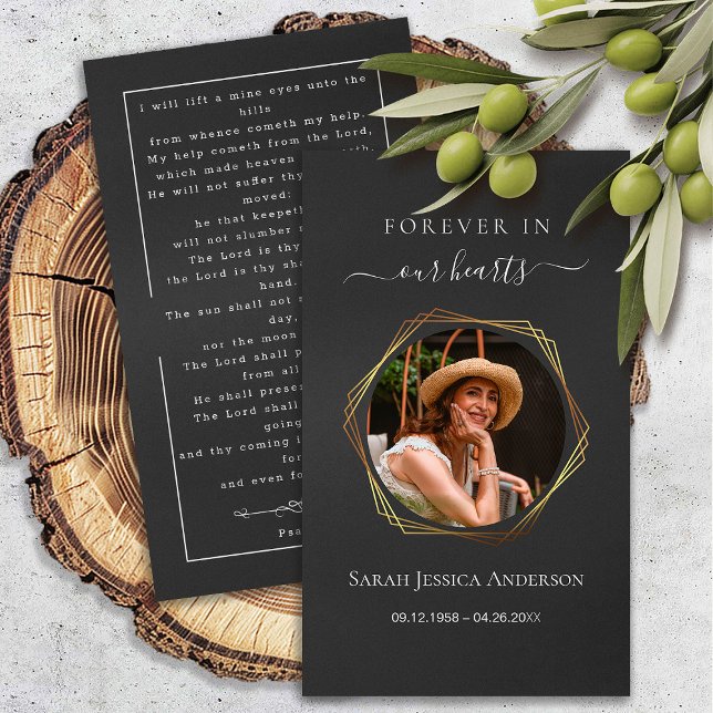 Funeral Sympathy Photo Memorial Prayer Card (Creator Uploaded)
