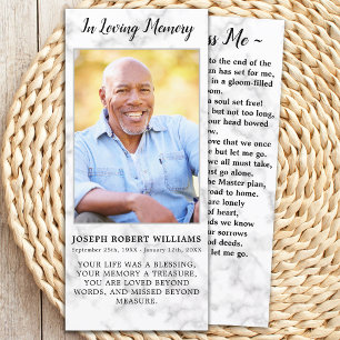 Funeral Sympathy Photo Memorial Prayer Card Marble