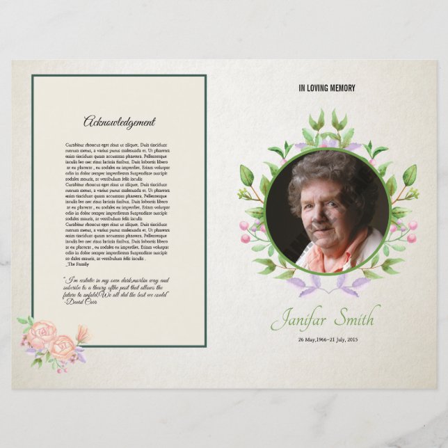 Funeral Template (Front)