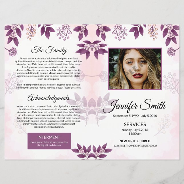 Funeral Template (Front)
