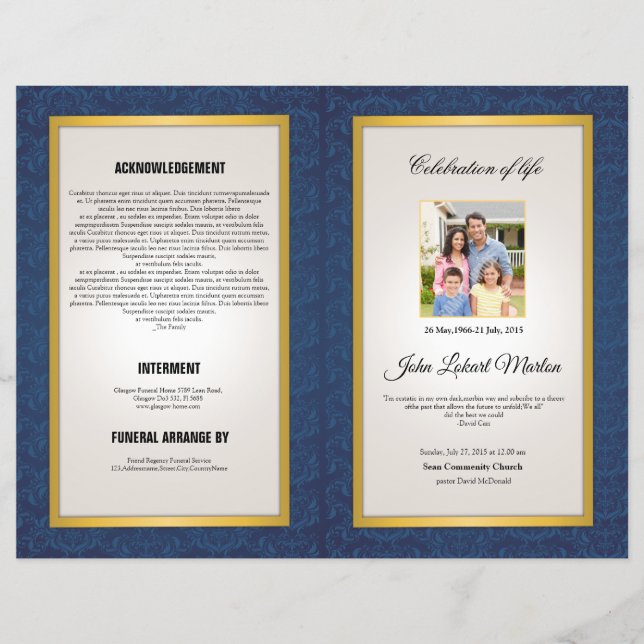 Funeral Template Brochure (Front)