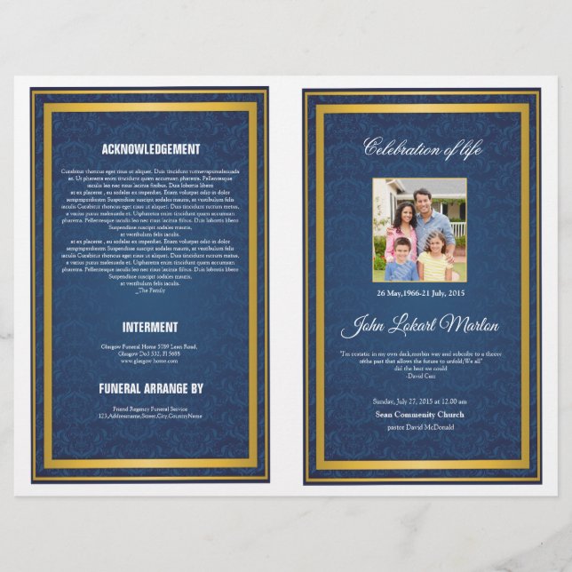 Funeral Template Brochure (Front)