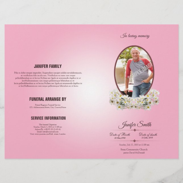 Funeral Template Flyer (Front)