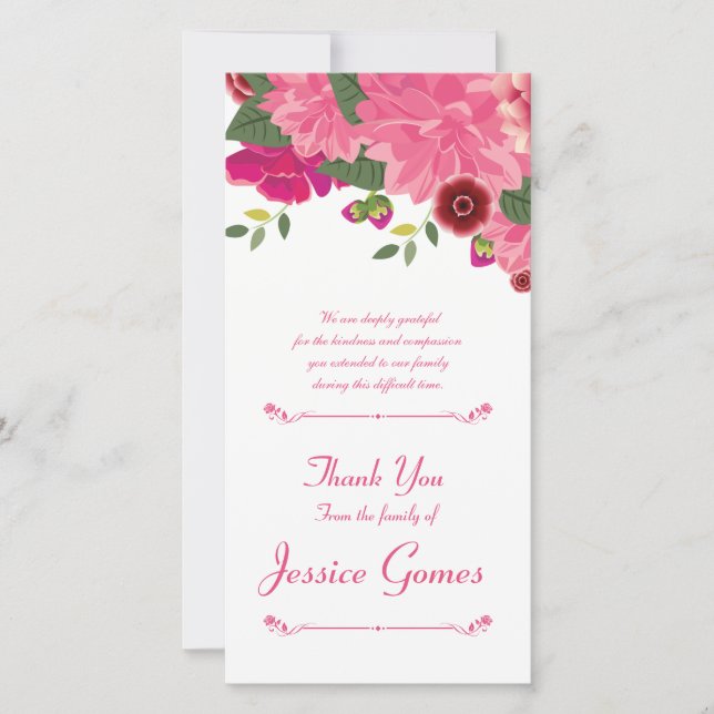 Funeral Thank You Card (Front)