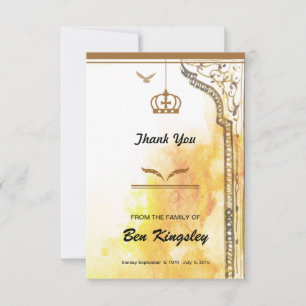Funeral Thank You Card
