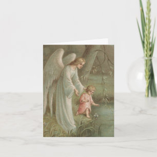 Funeral Thank You Cards Angel of Heaven 01
