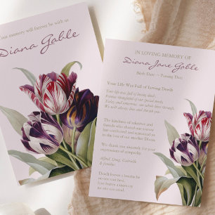Funeral Thank You Cards   Beautiful Tulips