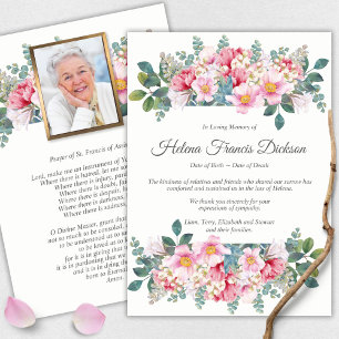 Funeral Thank You Cards Fragrant Garden