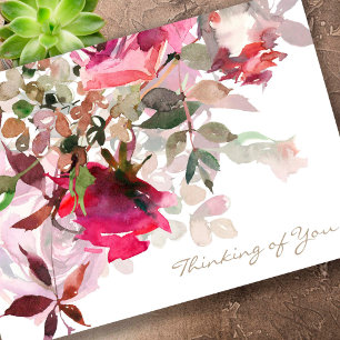 Funeral Thank You Cards   Frosty Roses