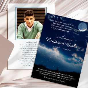 Funeral Thank You Cards   Heavenly Stars