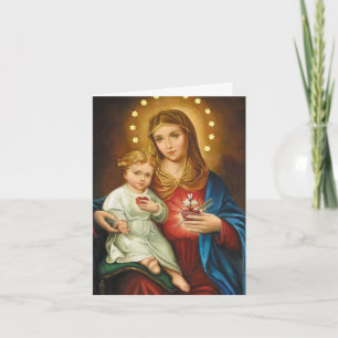Funeral Thank You Cards Immaculate Heart Mary 01