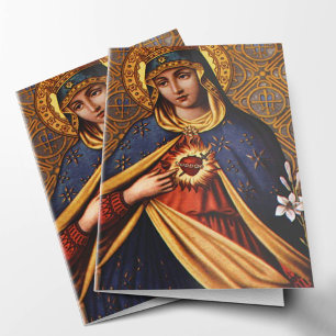 Funeral Thank You Cards Immaculate Heart Mary 02