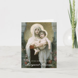 Funeral Thank You Cards Madonna of the Roses 3