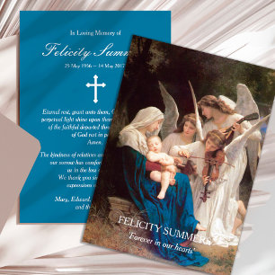Funeral Thank You Cards   Mary Song of Angels