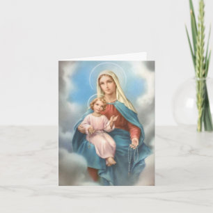 Funeral Thank You Cards Our Lady Holy Rosary 3