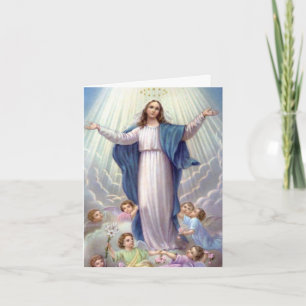 Funeral Thank You Cards Our Lady Holy Rosary 4