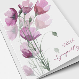 Funeral Thank You Cards Soft Petals