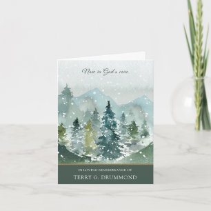 Funeral Thank You Cards   Spruce Trees