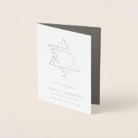 Funeral Thank You Cards | Star of David 3