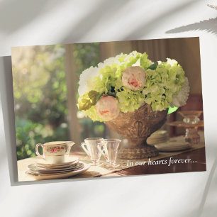 Funeral Thank You Cards Vintage Tea Setting