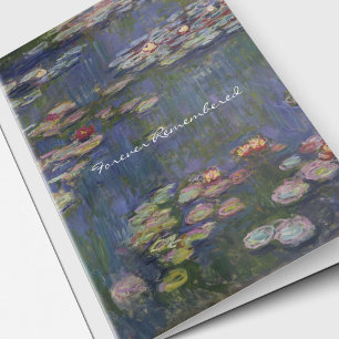 Funeral Thank You Cards Water Lilies 1