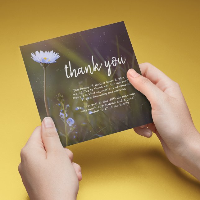 Funeral Thank You | Daisy Flower (Creator Uploaded)