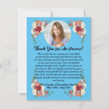 Funeral Thank You For Flowers After Death