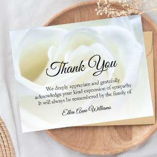 Funeral Thank You Note Grief Floral   Bereavement