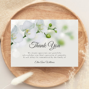 Funeral Thank You Note Grief Floral Bereavement Card