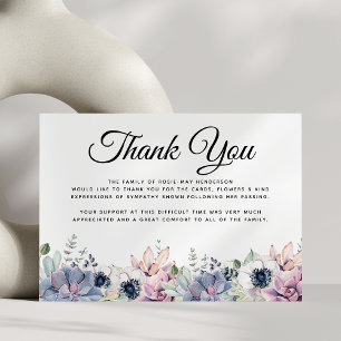 Funeral Thank You Note Succulent Bereavement