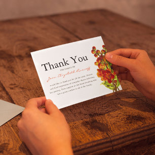 Funeral Thank You   Red Poppy Memorial