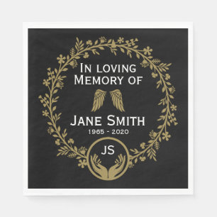 Funeral Wake Memorial Celebration of Life Napkin
