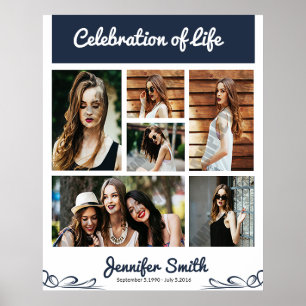 Funeral Welcome Poster Collage