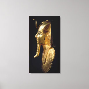 Funerary mask of Psusennes I Canvas Print