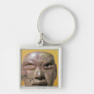 Funerary mask, Olmec, from Mexico Key Ring