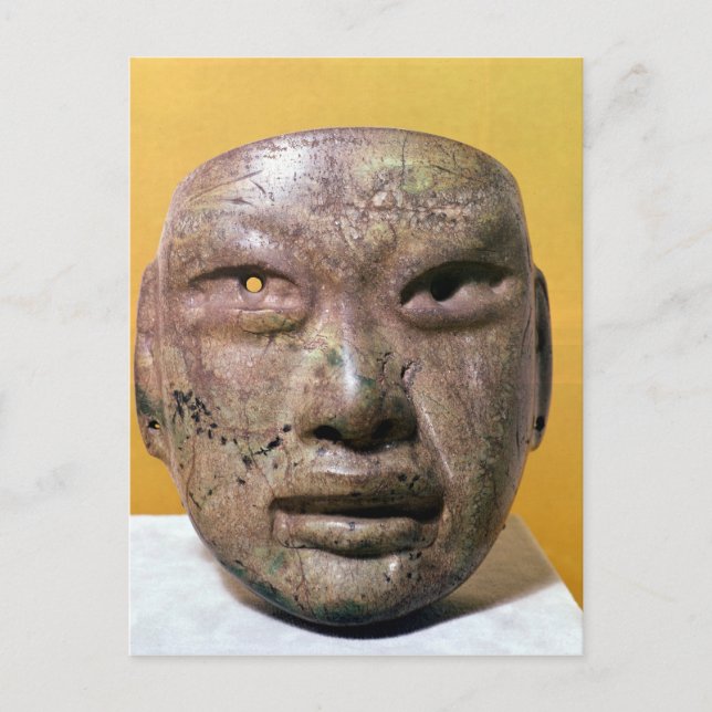 Funerary mask, Olmec, from Mexico Postcard (Front)