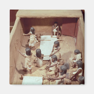 Funerary model of a textile workshop magnet