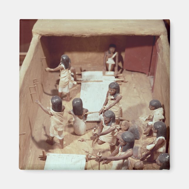 Funerary model of a textile workshop magnet (Front)