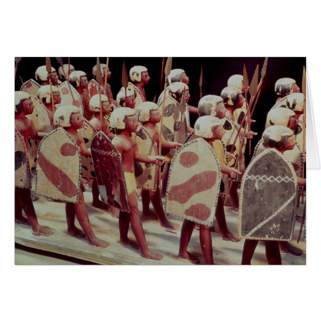 Funerary model of marching armed soldiers (Front Horizontal)