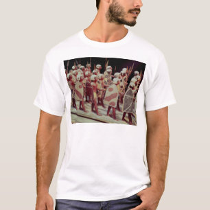 Funerary model of marching armed soldiers T-Shirt