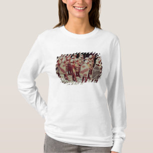 Funerary model of marching armed soldiers T-Shirt