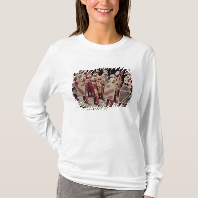 Funerary model of marching armed soldiers T-Shirt (Front)