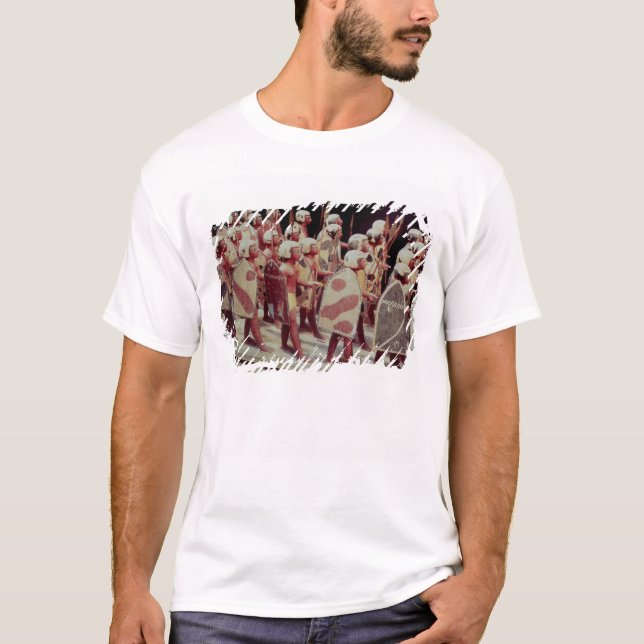 Funerary model of marching armed soldiers T-Shirt (Front)