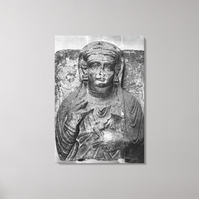 Funerary relief of a female figure, from canvas print (Front)