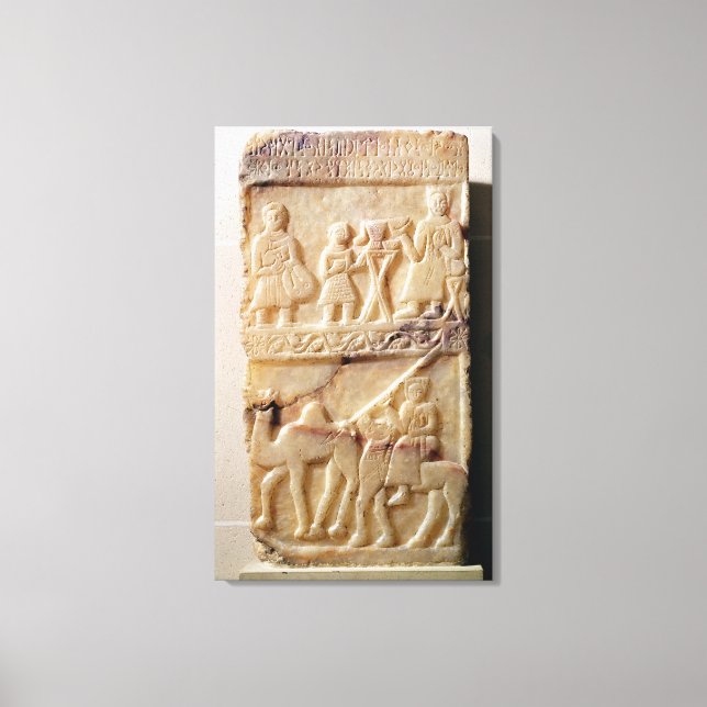 Funerary stela, from Yemen Canvas Print (Front)