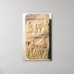 Funerary stela, from Yemen Canvas Print