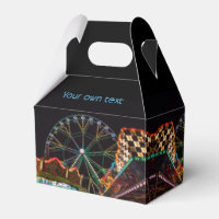 Funfair Ferris Wheel at Night Custom Text