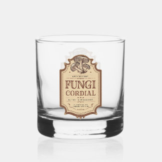 Fungi Cordial Halloween Party Vintage Whiskey Glass