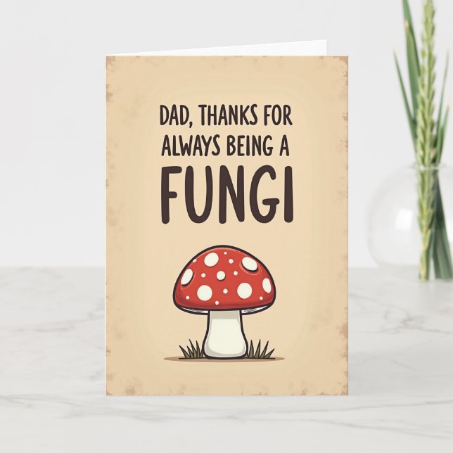 Fungi Fathers Day Art Card (Front)