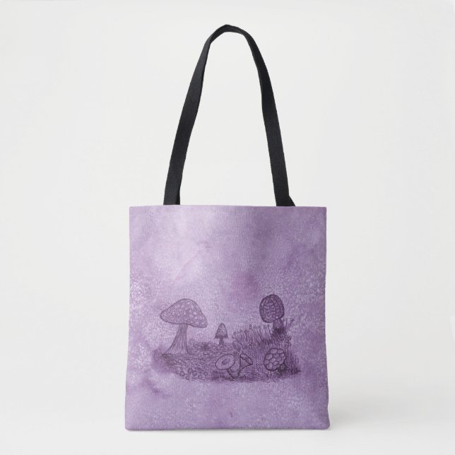 Fungi Meadow Tote Bag (Front)